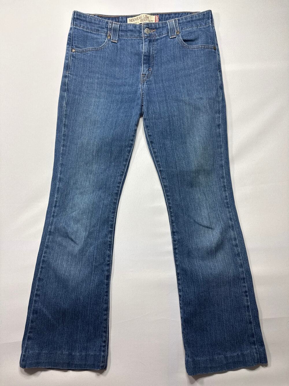 Levi's 525 Women's Nouveau Low Bootcut Blue Jeans - Size 10M (32x29) HEMMED